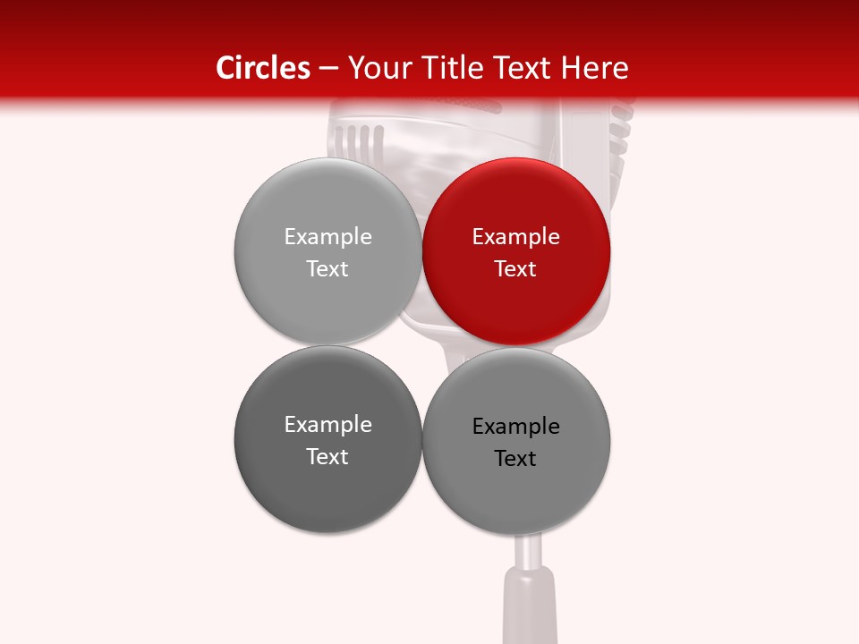 Microphone Steel Equipment PowerPoint Template