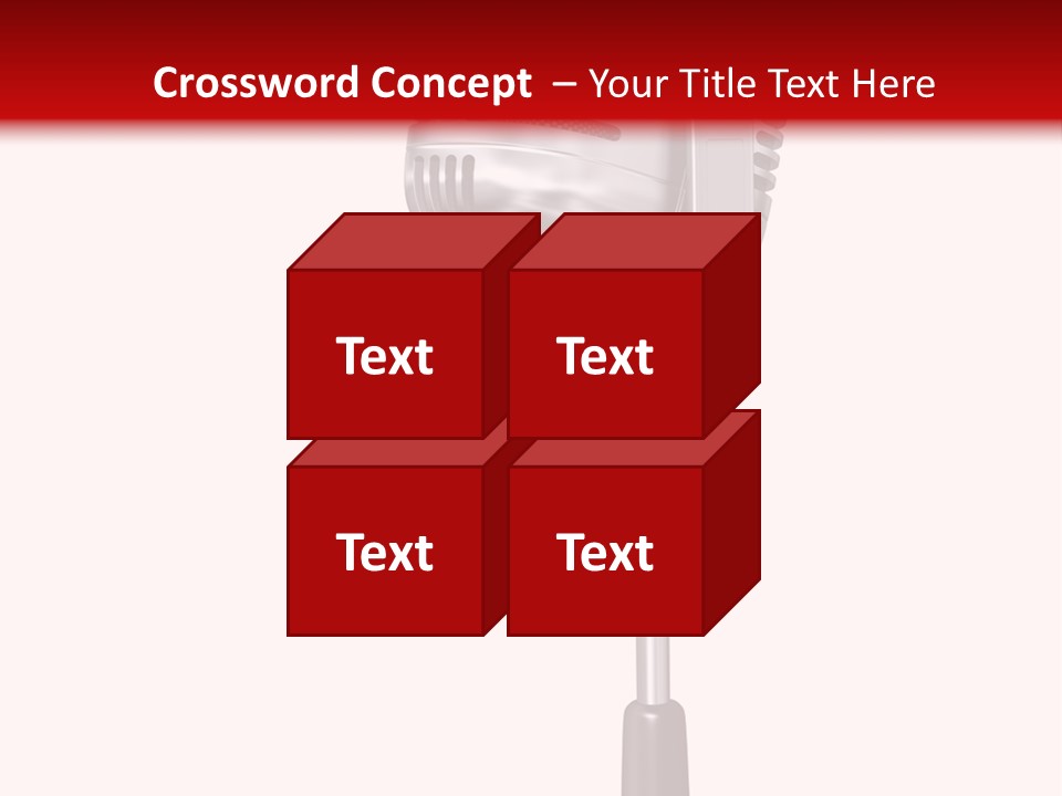 Microphone Steel Equipment PowerPoint Template