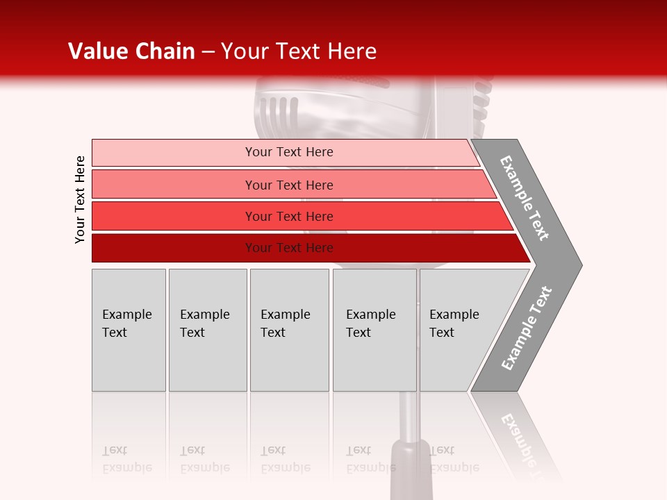 Microphone Steel Equipment PowerPoint Template