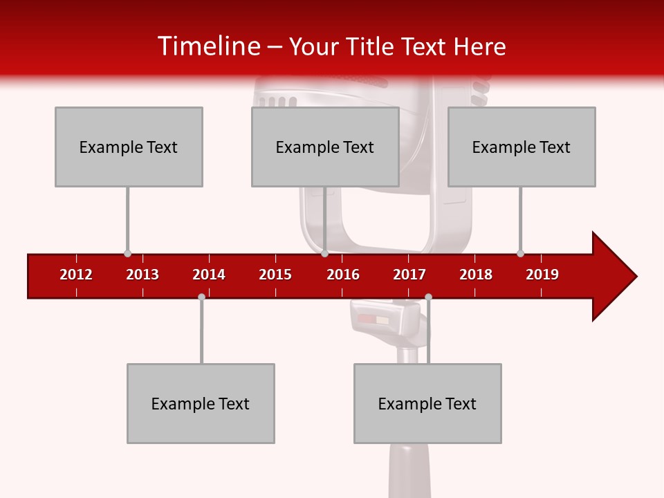 Microphone Steel Equipment PowerPoint Template