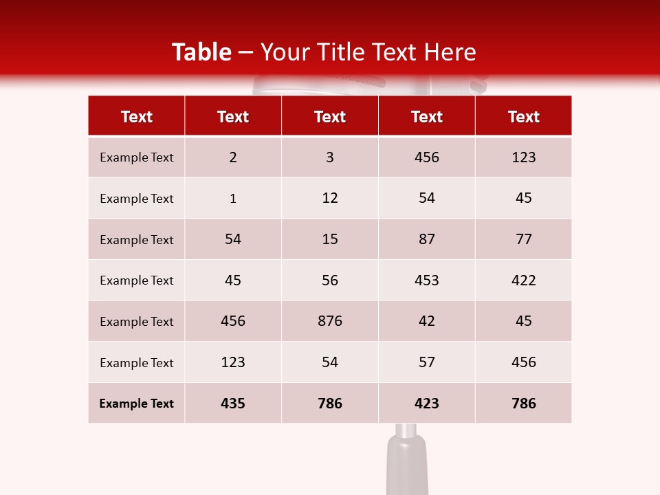 Microphone Steel Equipment PowerPoint Template