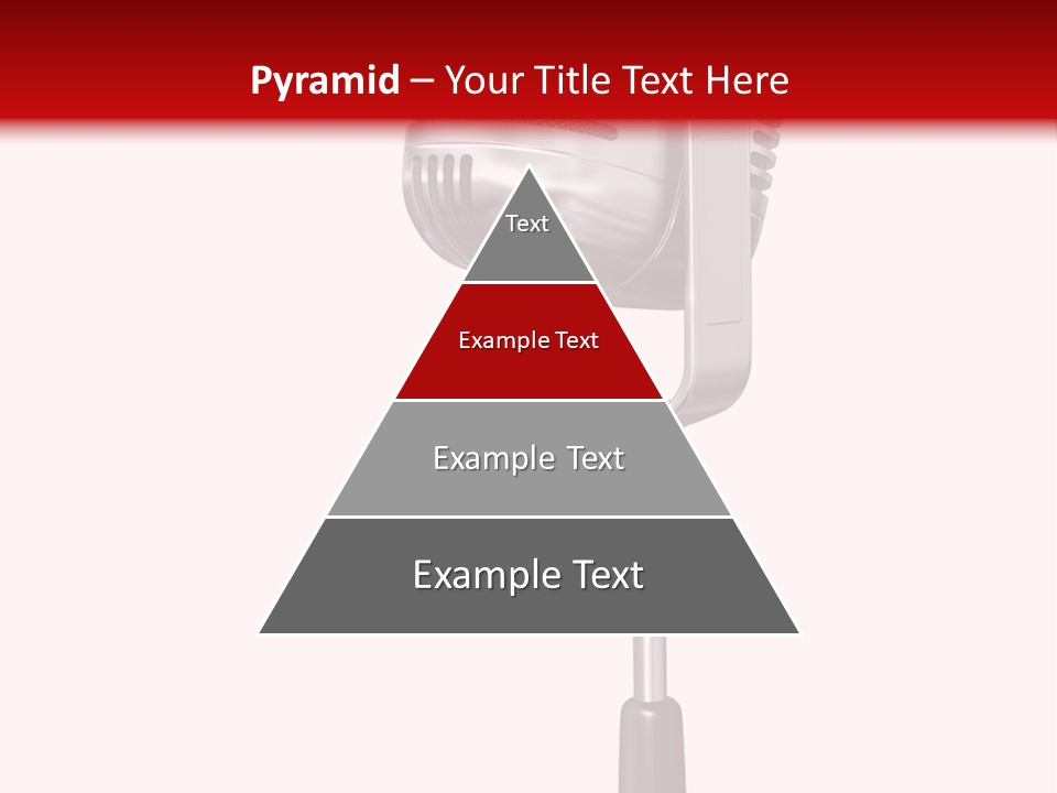 Microphone Steel Equipment PowerPoint Template