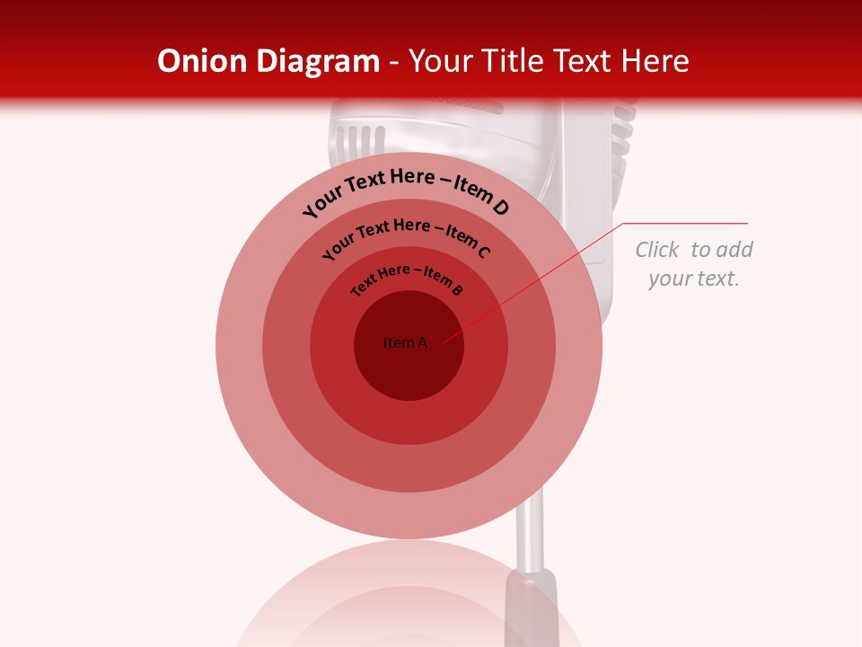 Microphone Steel Equipment PowerPoint Template