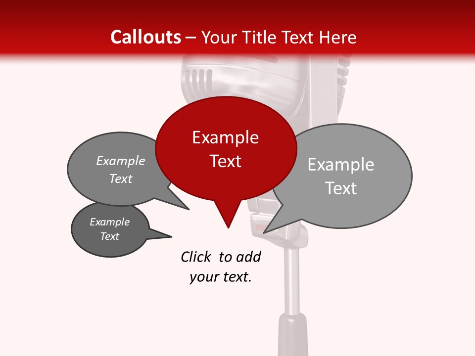 Microphone Steel Equipment PowerPoint Template