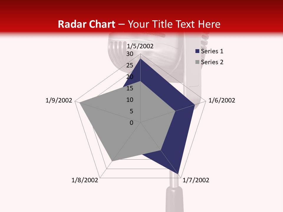 Microphone Steel Equipment PowerPoint Template