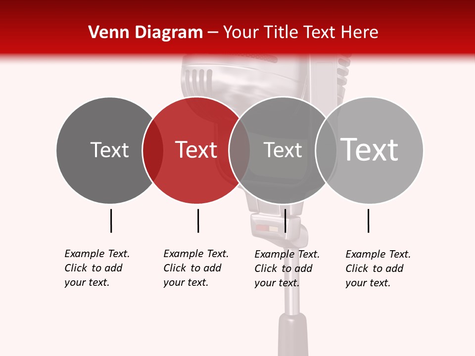 Microphone Steel Equipment PowerPoint Template