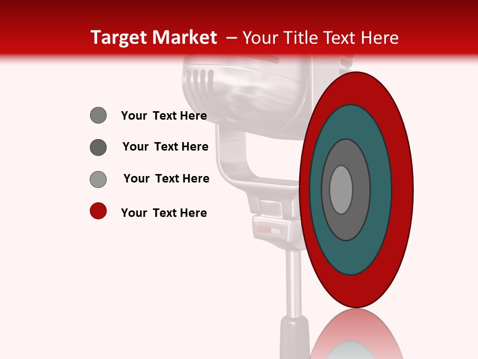 Microphone Steel Equipment PowerPoint Template