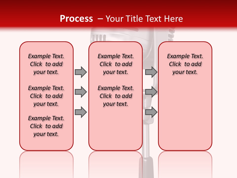 Microphone Steel Equipment PowerPoint Template