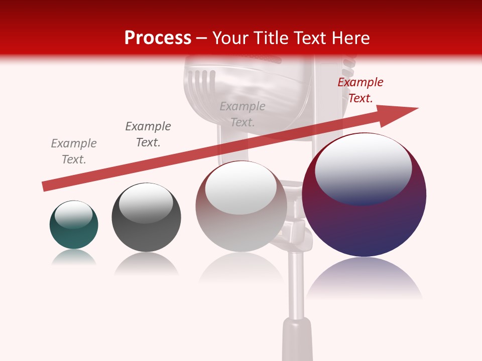 Microphone Steel Equipment PowerPoint Template