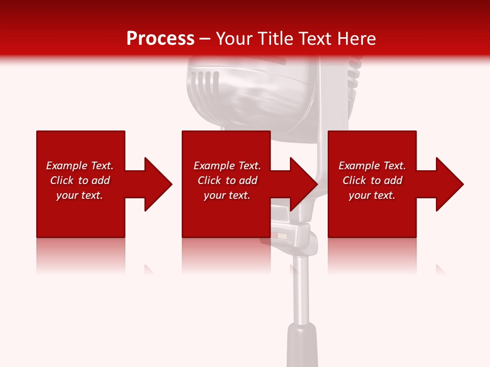 Microphone Steel Equipment PowerPoint Template