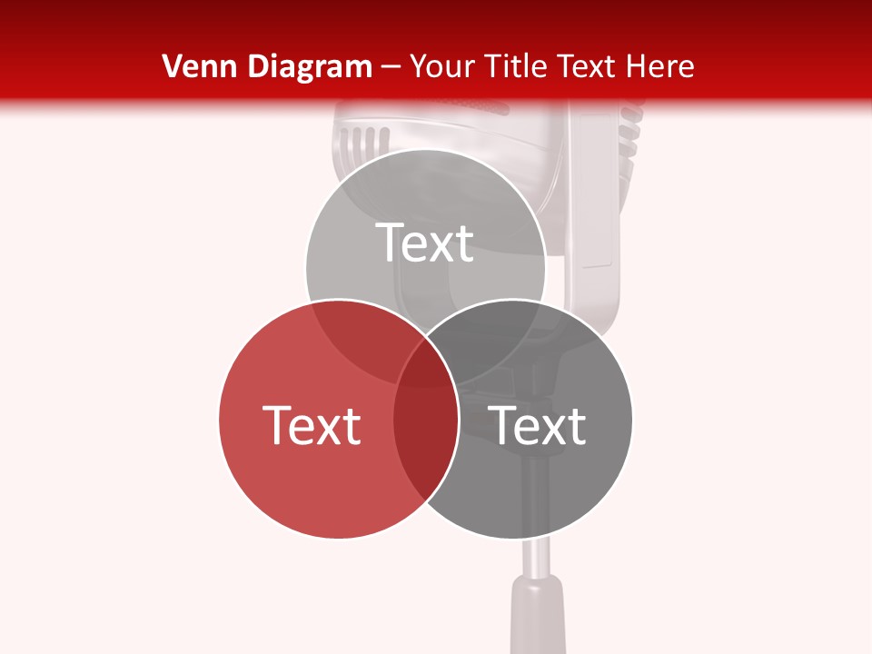Microphone Steel Equipment PowerPoint Template