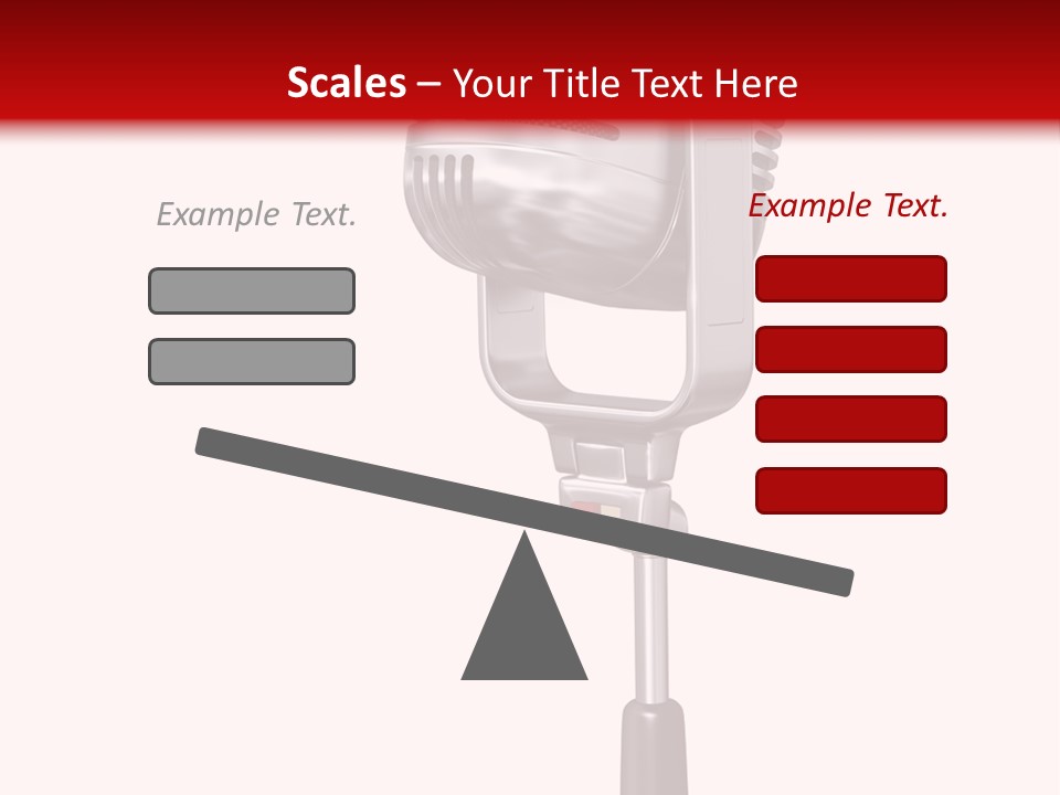 Microphone Steel Equipment PowerPoint Template