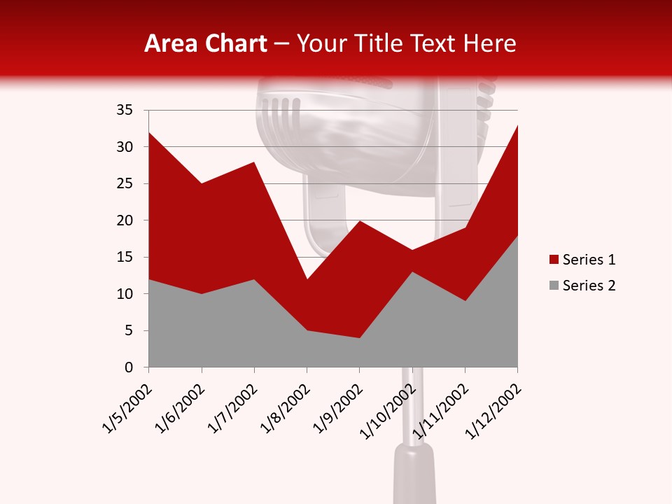 Microphone Steel Equipment PowerPoint Template