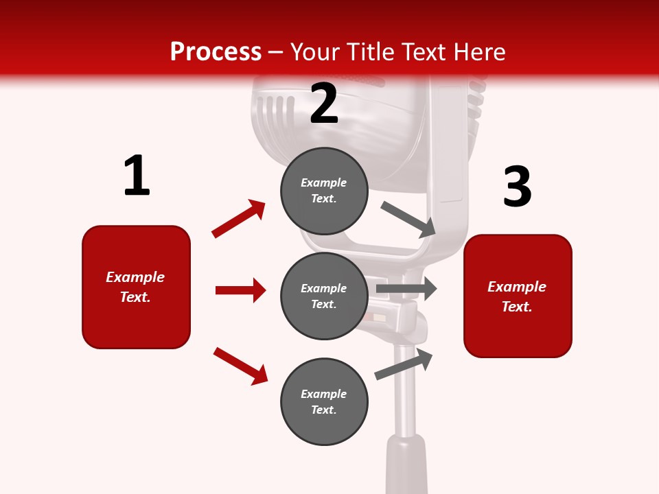Microphone Steel Equipment PowerPoint Template