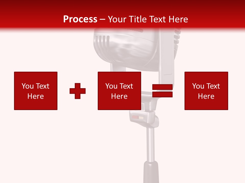 Microphone Steel Equipment PowerPoint Template