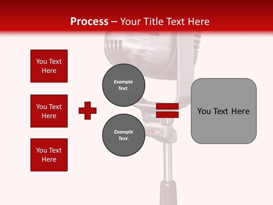 Microphone Steel Equipment PowerPoint Template