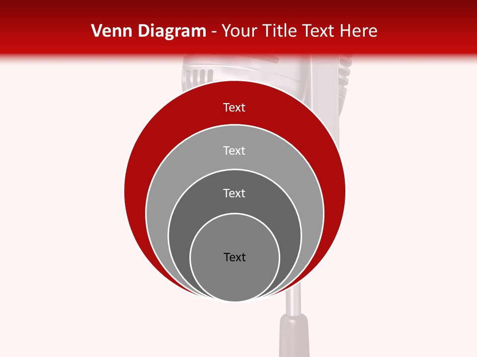 Microphone Steel Equipment PowerPoint Template