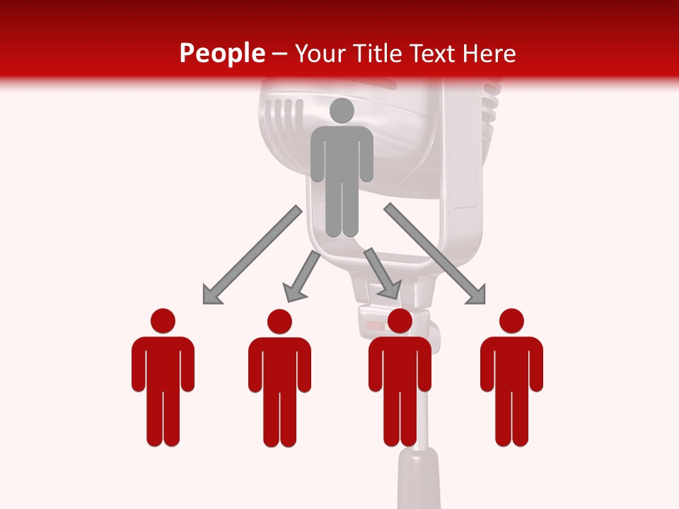 Microphone Steel Equipment PowerPoint Template