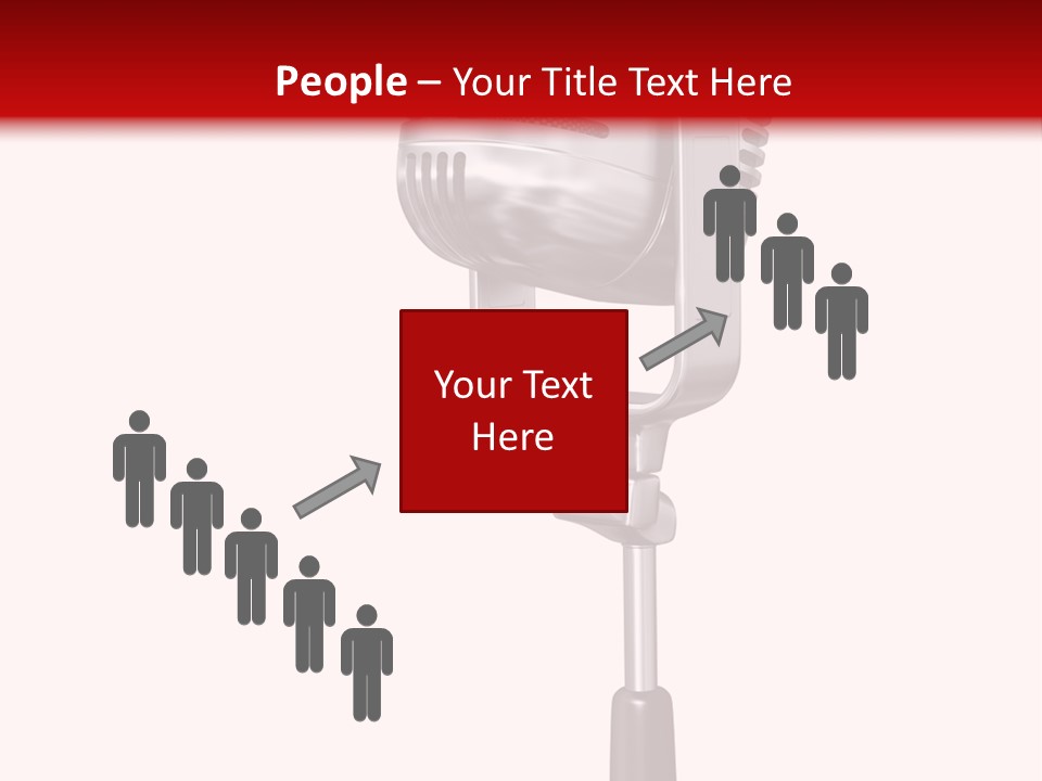 Microphone Steel Equipment PowerPoint Template