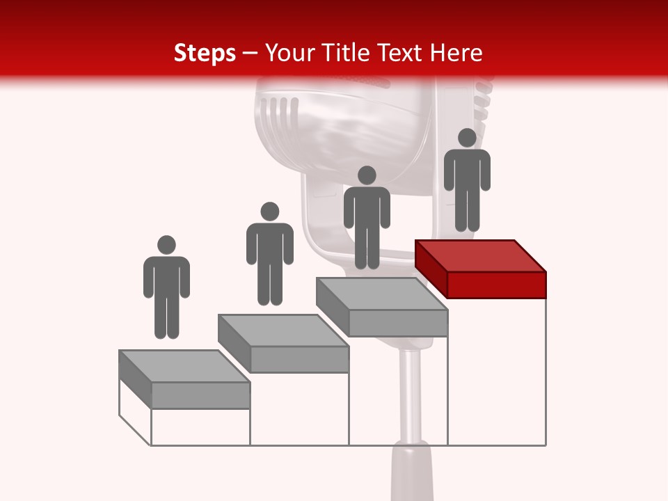 Microphone Steel Equipment PowerPoint Template