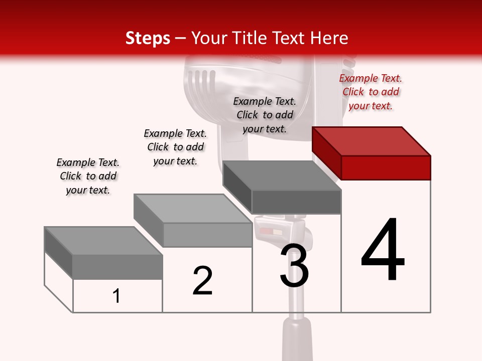 Microphone Steel Equipment PowerPoint Template
