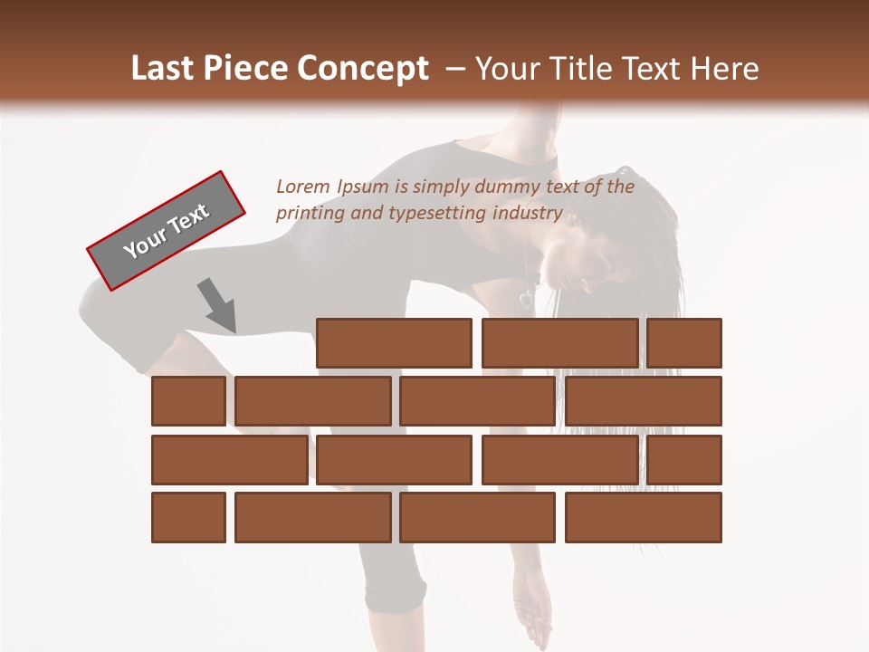 Theatrical Vertical Flexibility PowerPoint Template