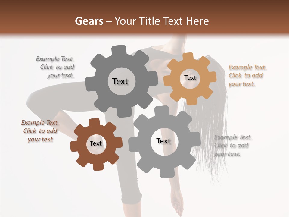 Theatrical Vertical Flexibility PowerPoint Template