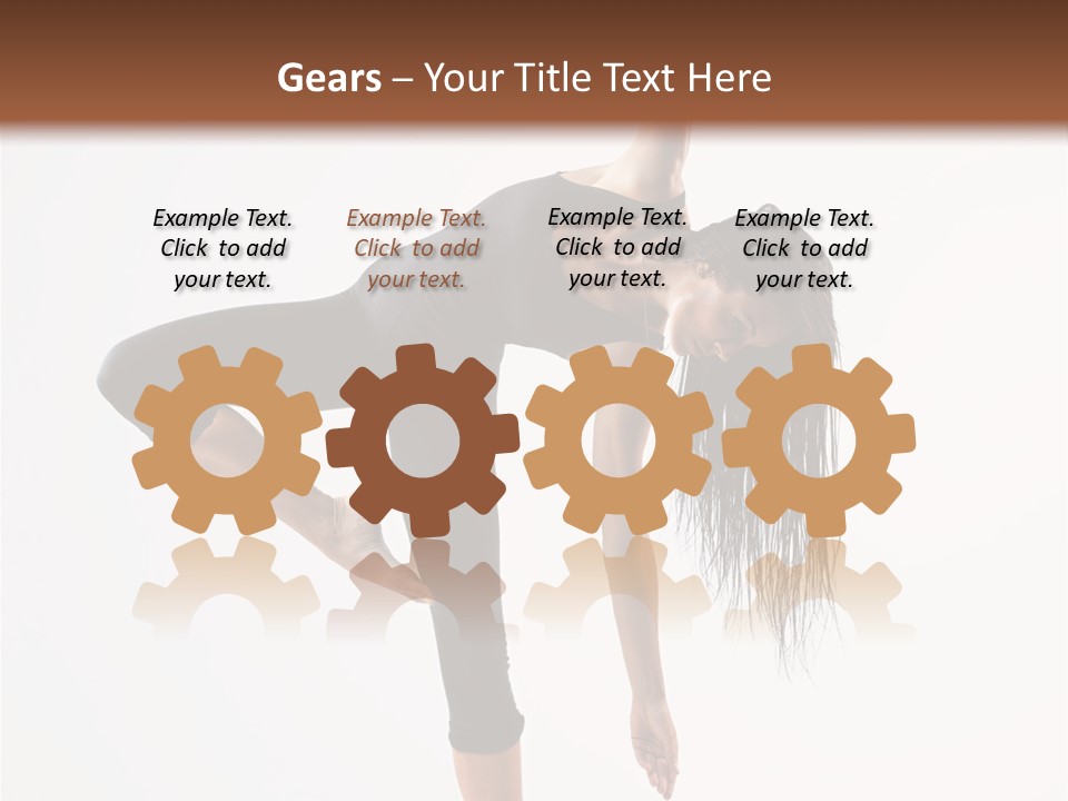 Theatrical Vertical Flexibility PowerPoint Template