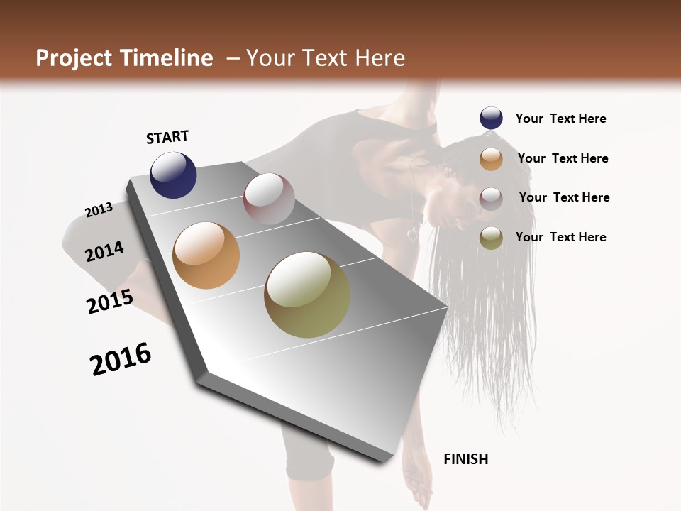 Theatrical Vertical Flexibility PowerPoint Template