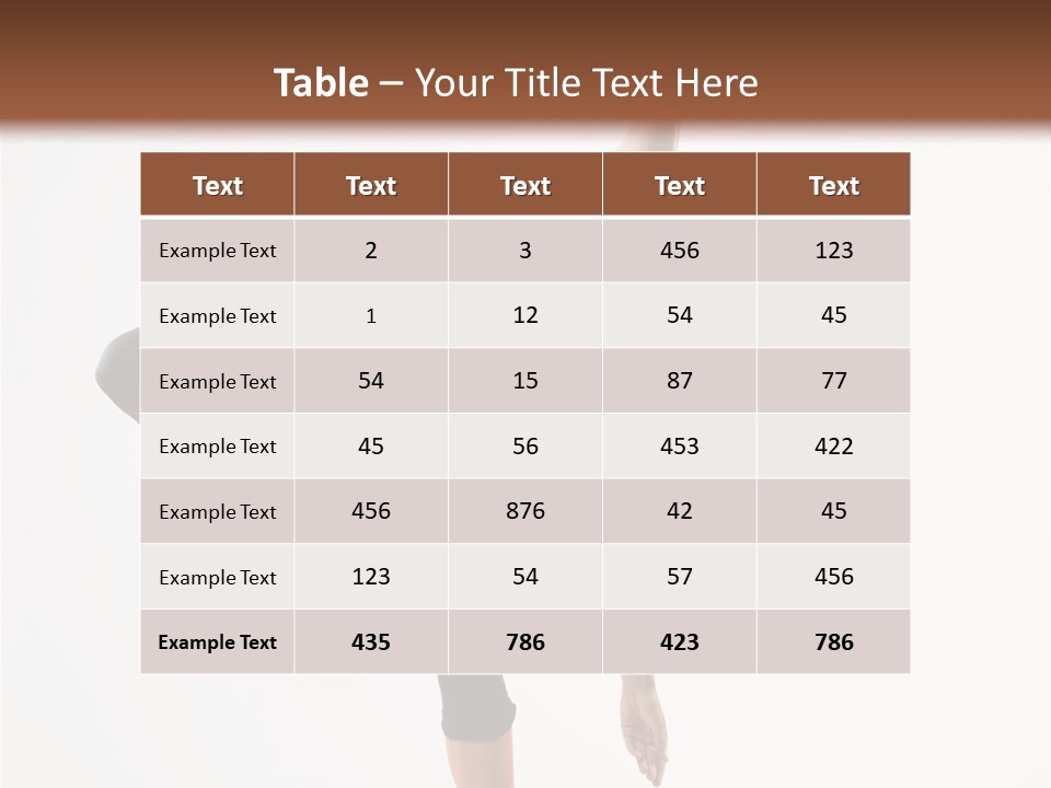 Theatrical Vertical Flexibility PowerPoint Template