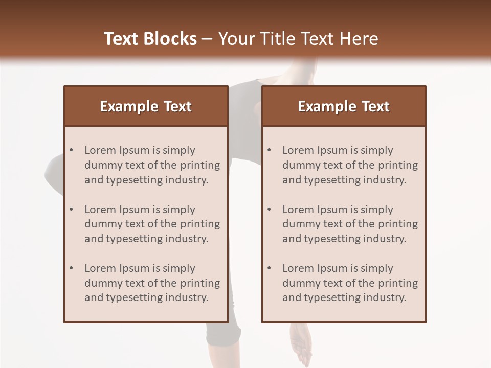 Theatrical Vertical Flexibility PowerPoint Template