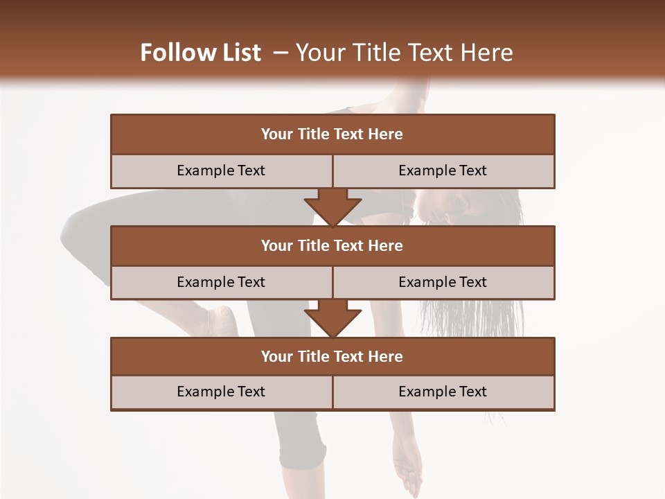 Theatrical Vertical Flexibility PowerPoint Template