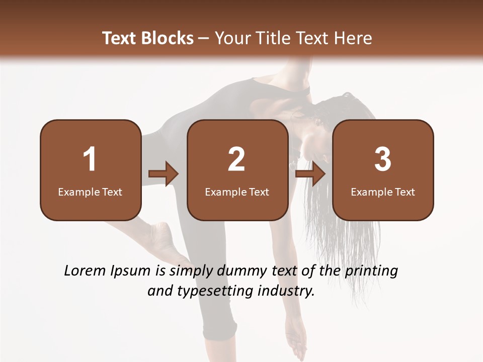 Theatrical Vertical Flexibility PowerPoint Template