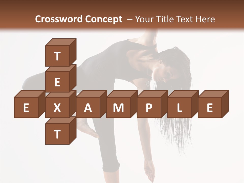 Theatrical Vertical Flexibility PowerPoint Template