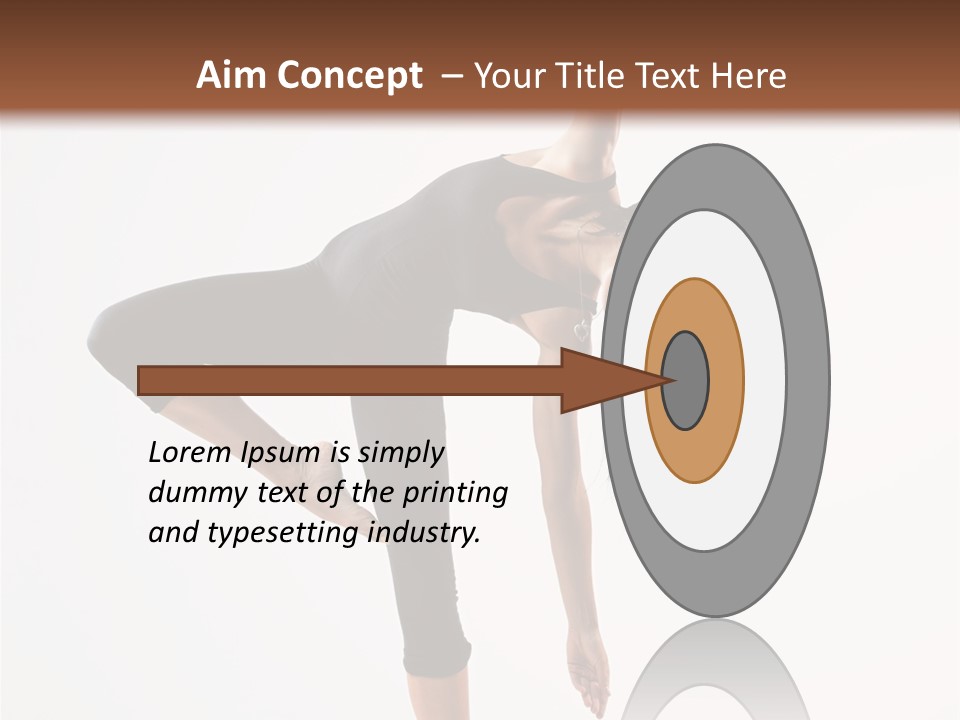 Theatrical Vertical Flexibility PowerPoint Template