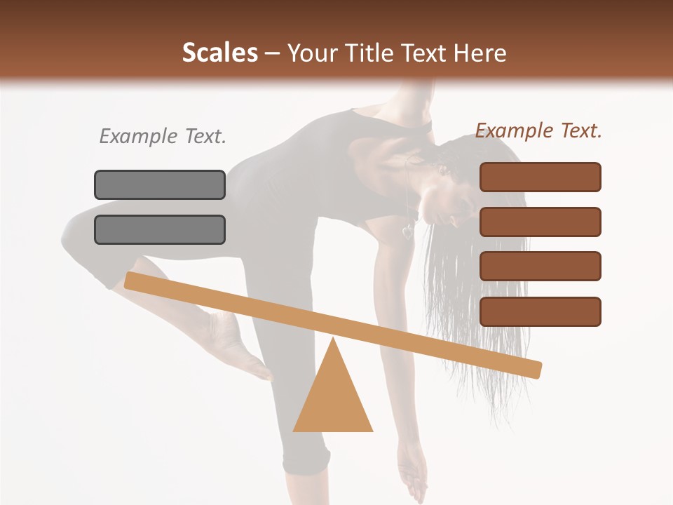 Theatrical Vertical Flexibility PowerPoint Template