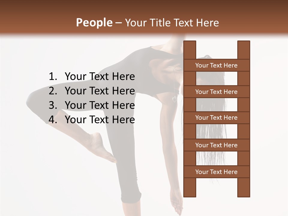 Theatrical Vertical Flexibility PowerPoint Template