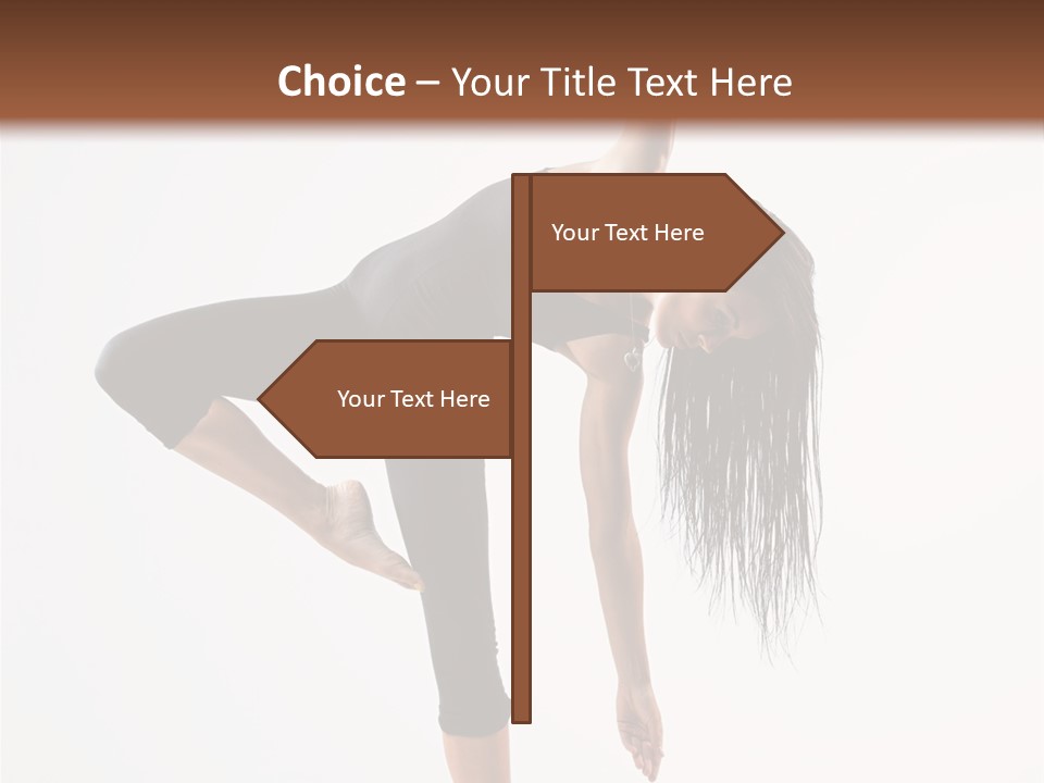 Theatrical Vertical Flexibility PowerPoint Template