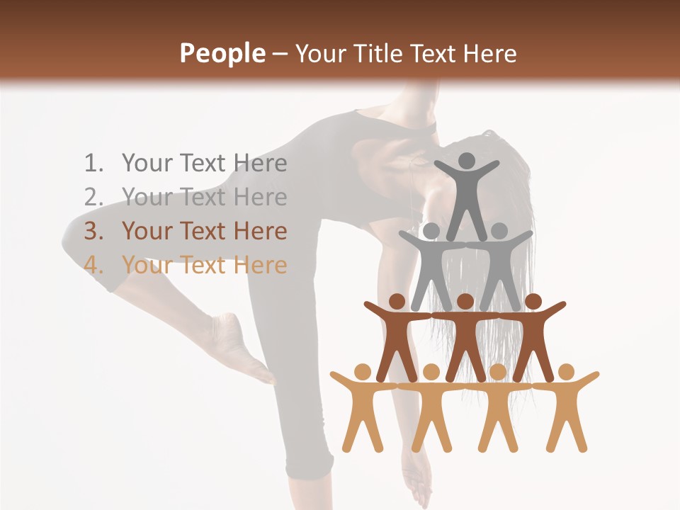 Theatrical Vertical Flexibility PowerPoint Template