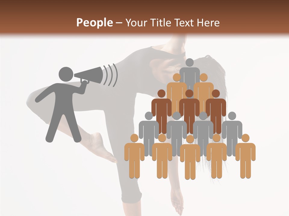 Theatrical Vertical Flexibility PowerPoint Template