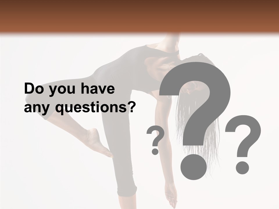 Theatrical Vertical Flexibility PowerPoint Template