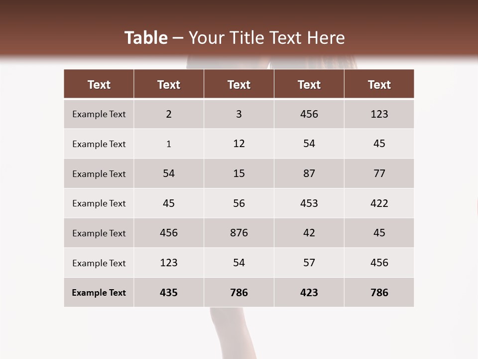 Performer Beautiful Elegance PowerPoint Template