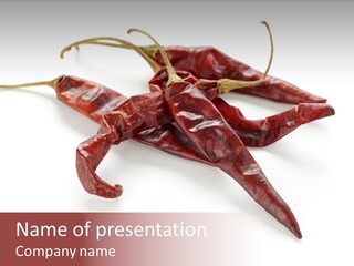 Arbol Chili Capsicum Chilli PowerPoint Template