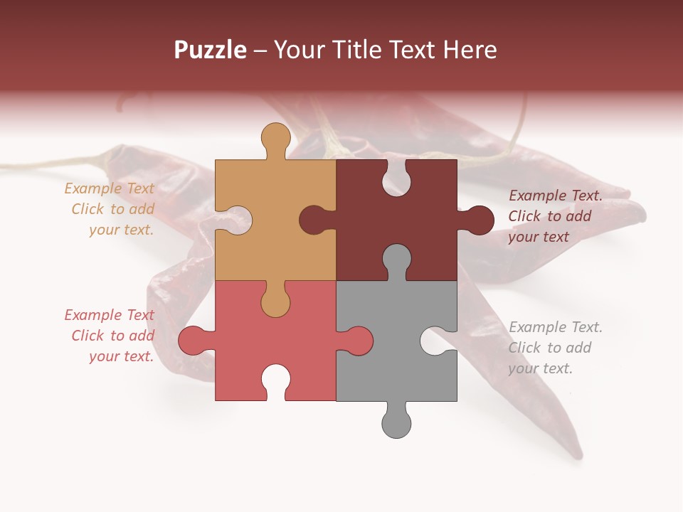 Arbol Chili Capsicum Chilli PowerPoint Template