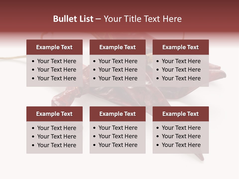 Arbol Chili Capsicum Chilli PowerPoint Template