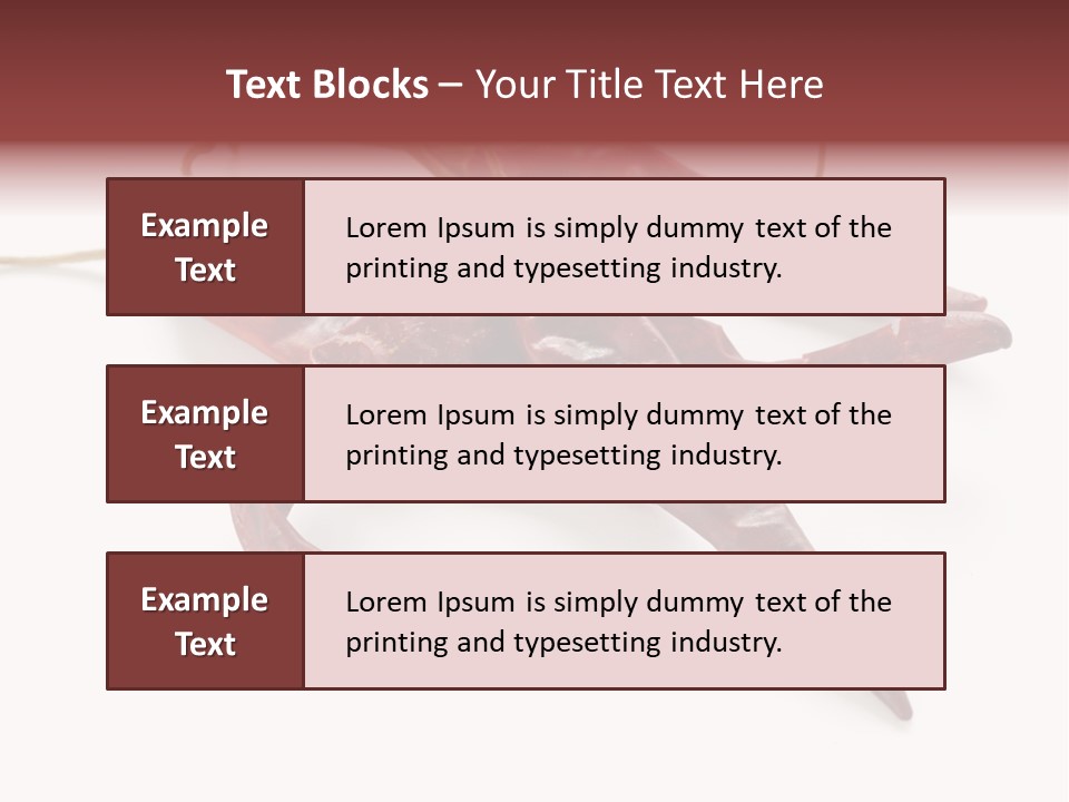 Arbol Chili Capsicum Chilli PowerPoint Template