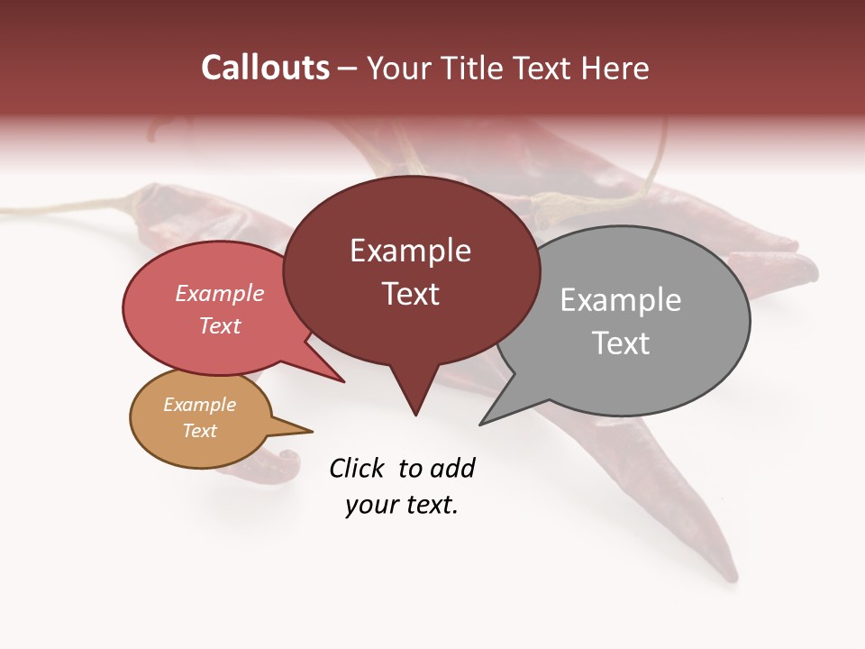 Arbol Chili Capsicum Chilli PowerPoint Template