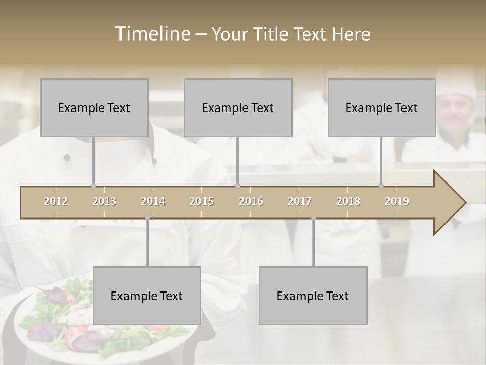 Kitchen Female Man PowerPoint Template