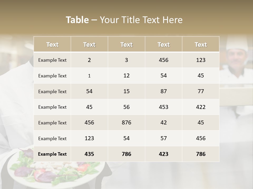 Kitchen Female Man PowerPoint Template