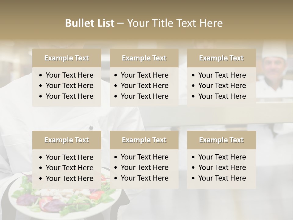 Kitchen Female Man PowerPoint Template